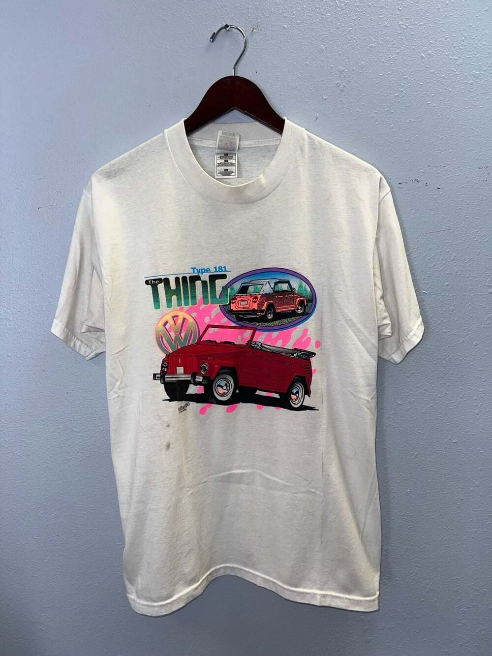Vintage 90s VW Volkswagen The Thing T Shirt Mens Large Type 181 Auto t-shirt